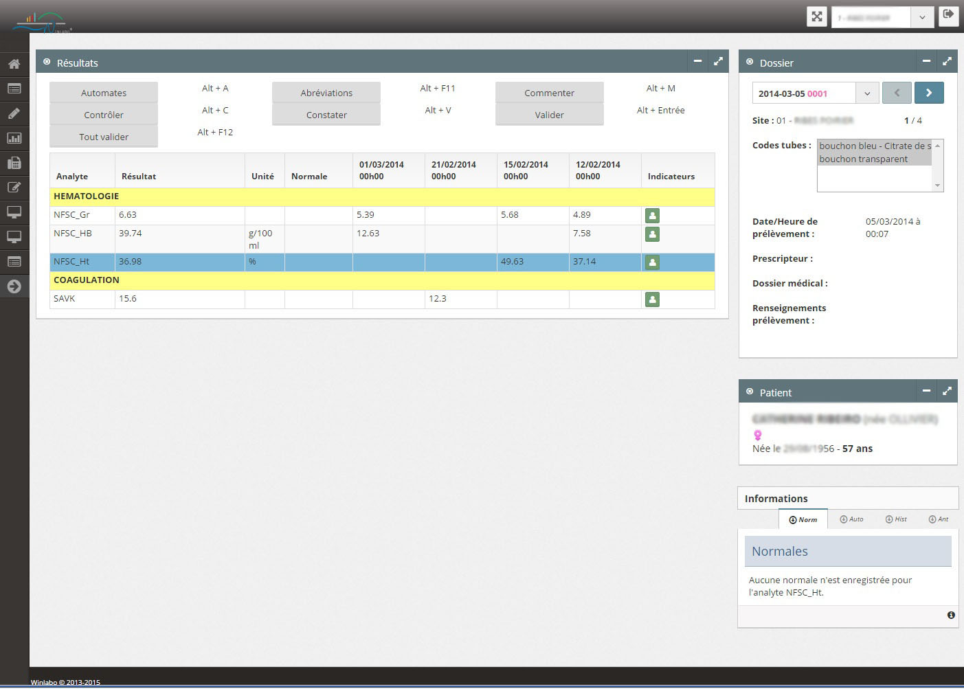 Middleware - Saisie de résultats
